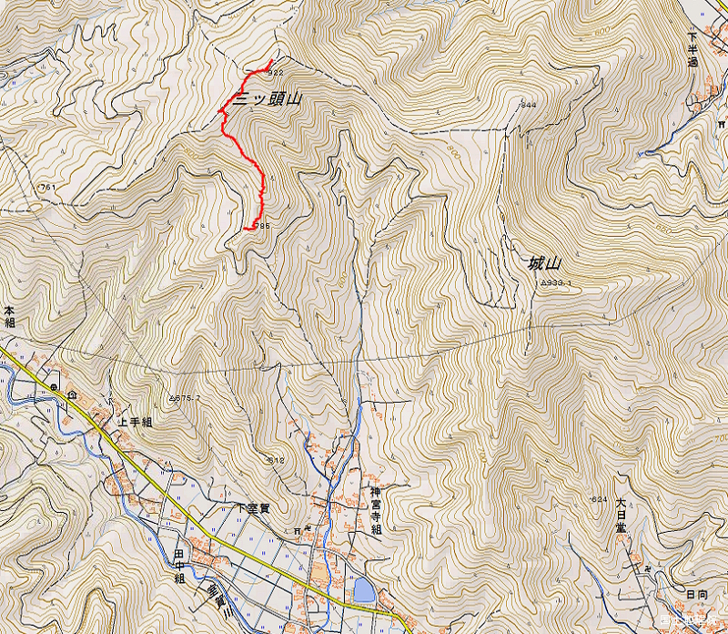 城山 三ツ頭山 2024年12月1日